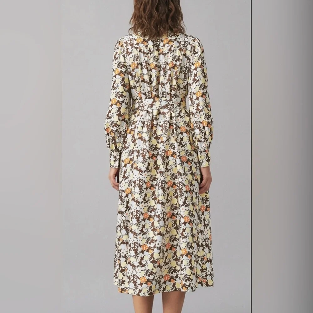 New Tory Burch Artist Silk Printed Shirt Dress